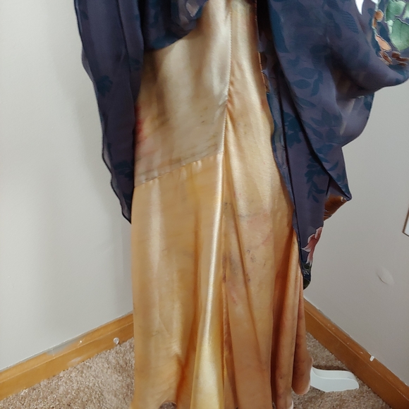 Rare Constance Mccardle Silk Floral Strapless Gown - Picture 9 of 12